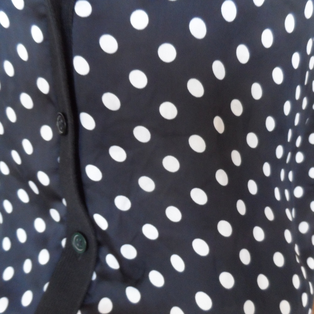 Michael Kors Black Solid/Polka Dots Cardigan Ps - image 5